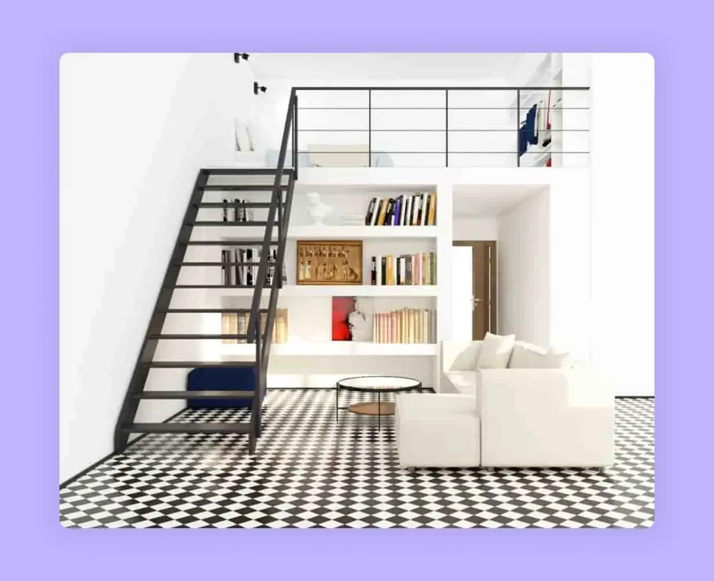 A contemporary living room with a loft, providing inspiration for formal living room alternatives 