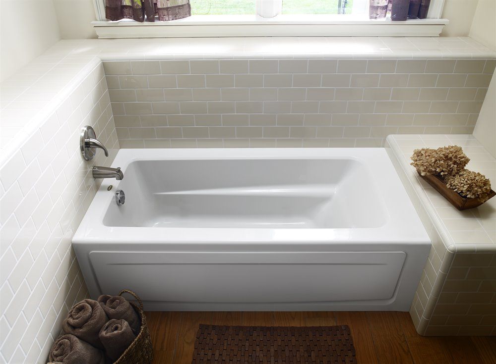 skirted bathtub dimensions