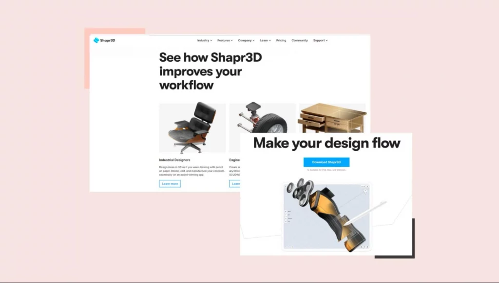 Shapr3D is an exclusive design software available to Apple use