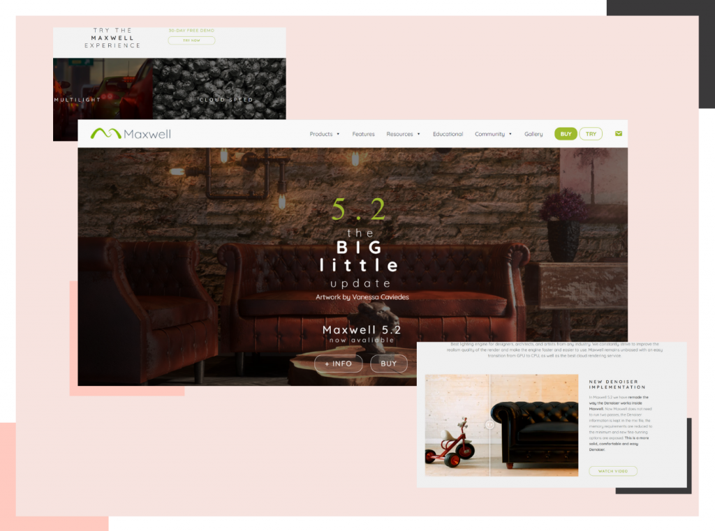 Maxwell 3d rendering software