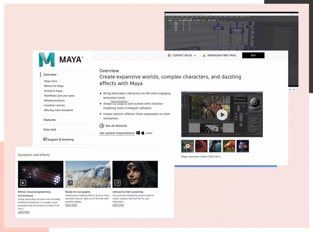autodesk maya - 3d modeling software