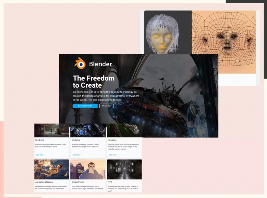 blender - 3d modeling software