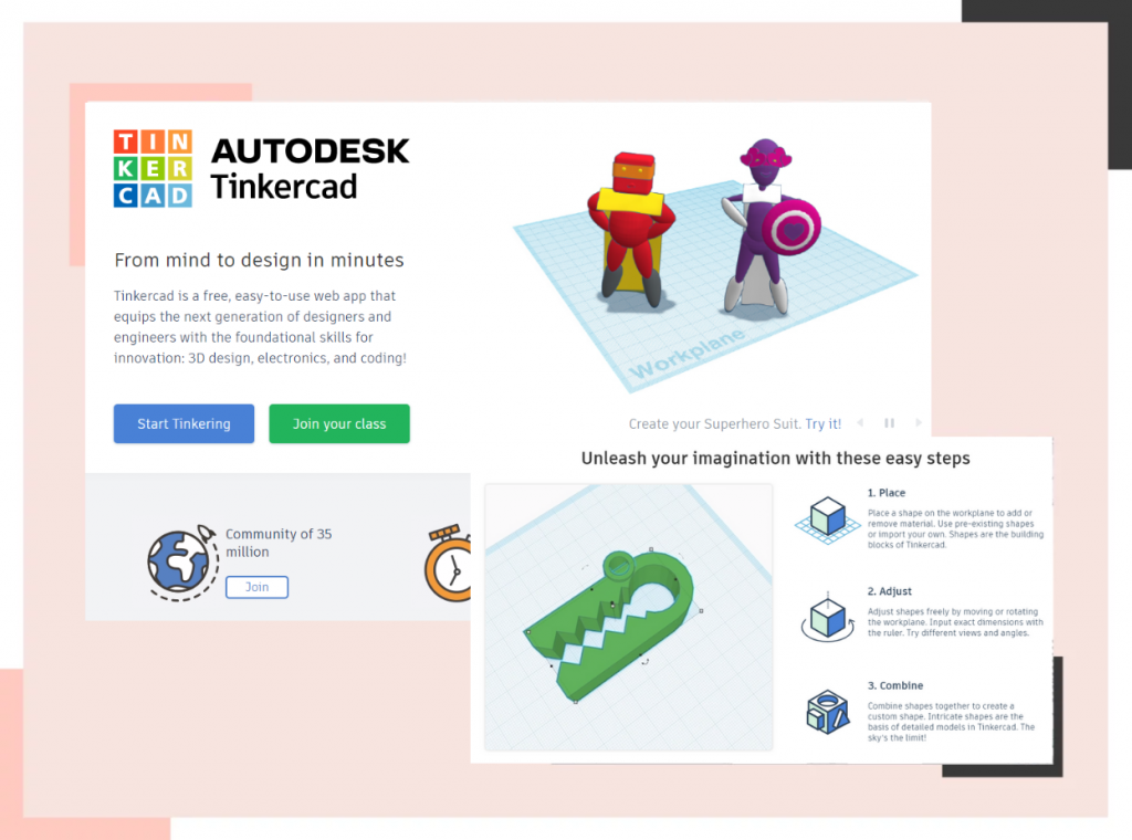 tinekercad - 3d modeling software