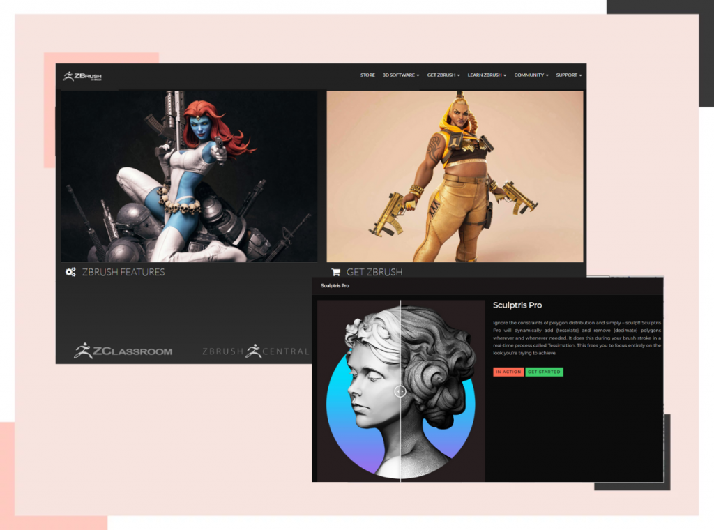 zbrush - 3d modeling software