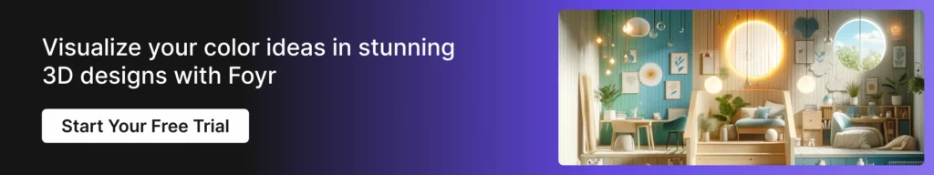 Foyr allows designers to freely experiment with different color combinations.