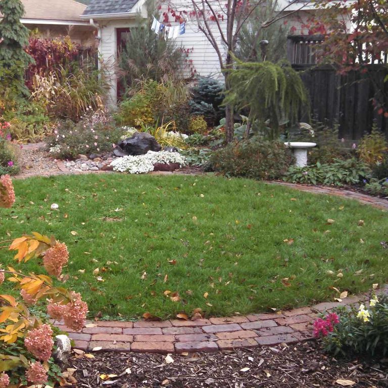 Brick and Grass