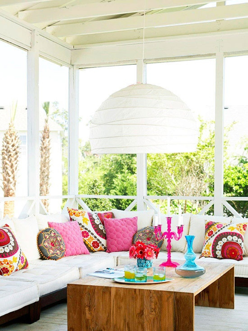 Bright Pops of Pattern