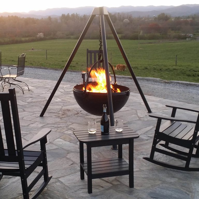 Patio design with a Cowboy Cauldron
