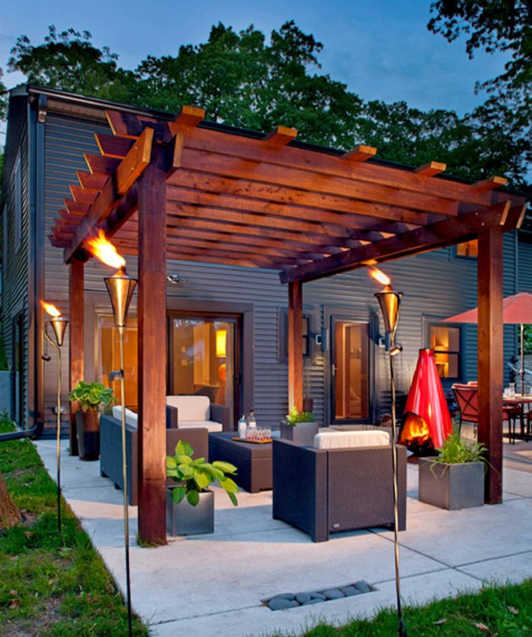 Shining Pergola patio design