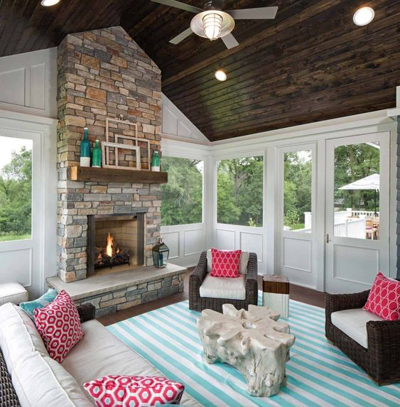 accentuate colors front porch decorating ideas