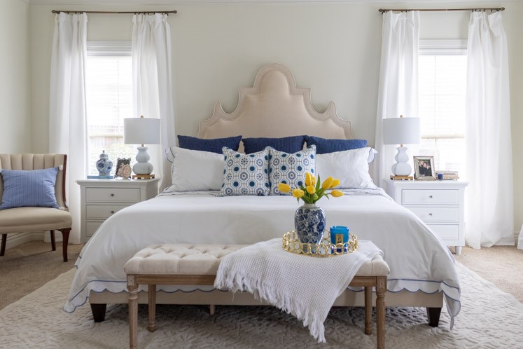 color palette for bedroom spring decor