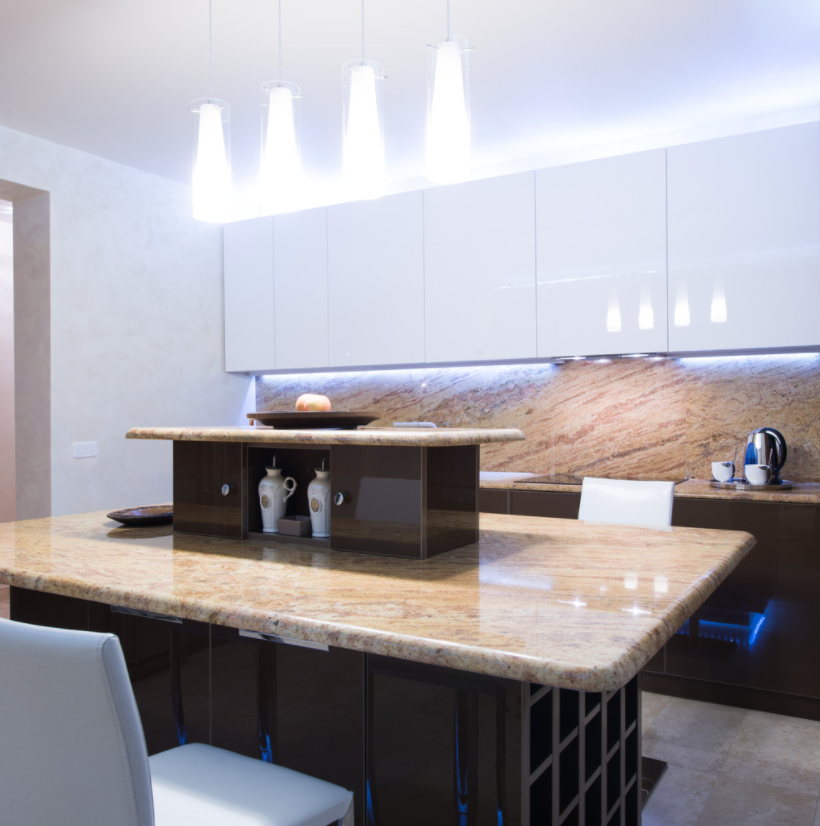 double layer kitchen island