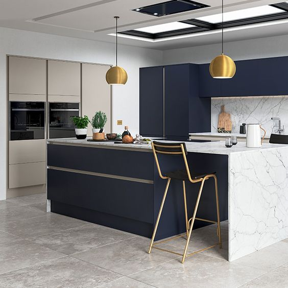 handless kitchen island design