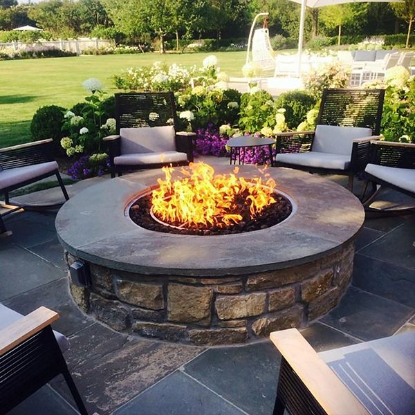 incorporate firepit porch decorating idea