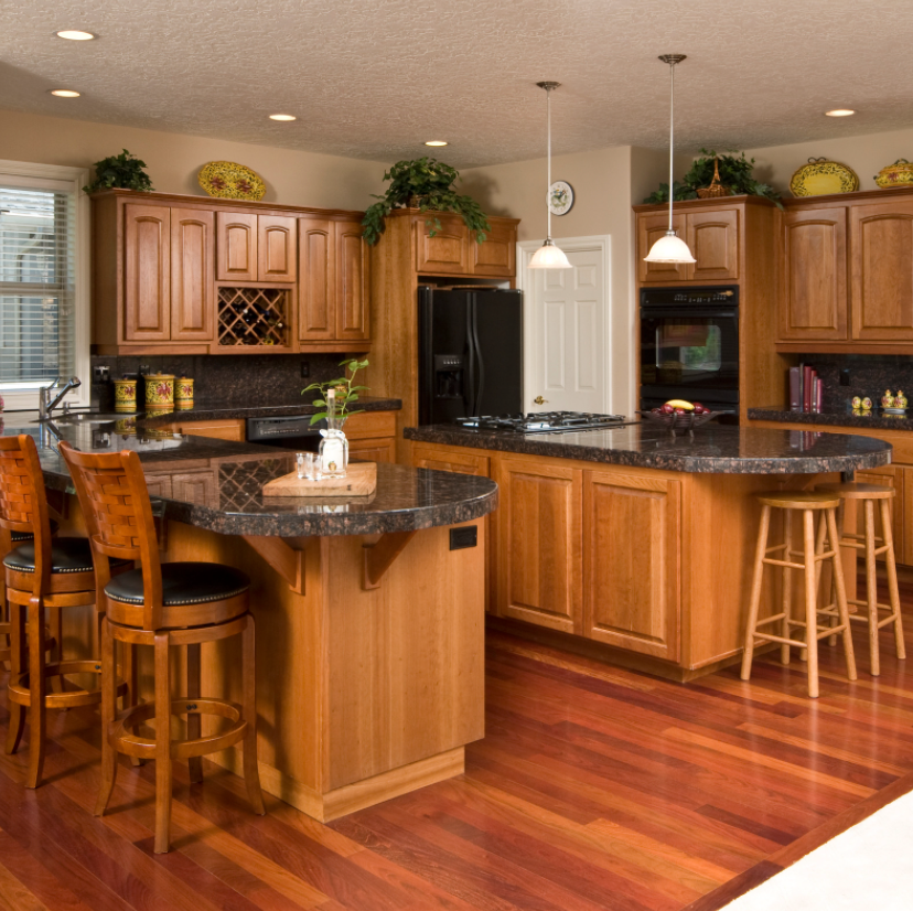 kitchen design with double island