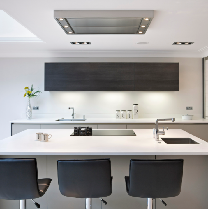 kitchen design with light enhancing