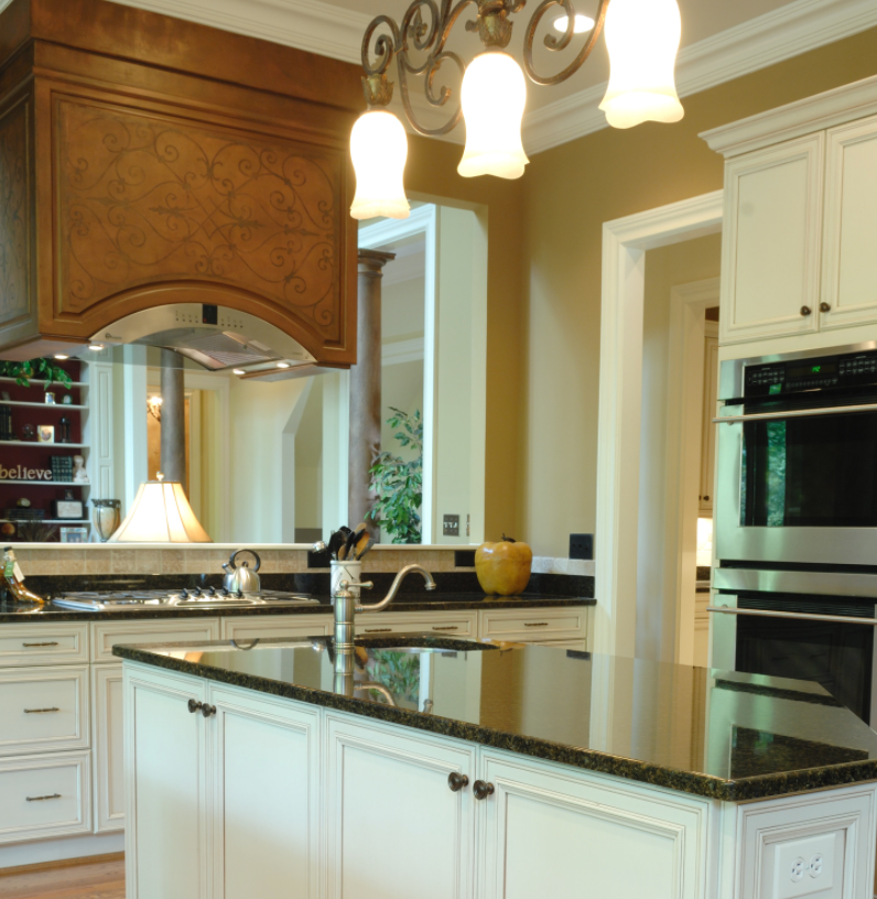 kitchen island with pendant lights