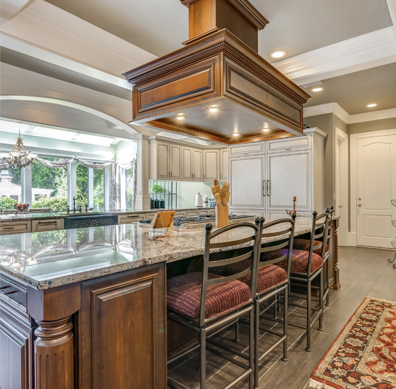 large kitchen island