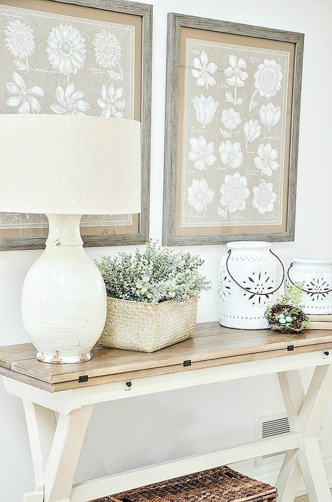 living room spring decor
