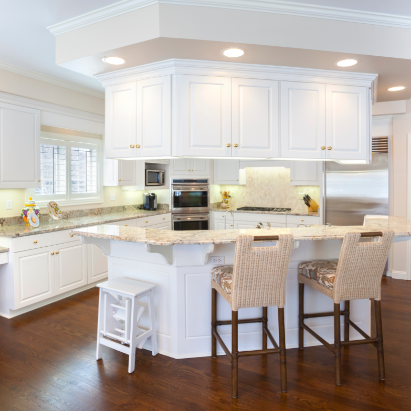 modern mid sized kitchen island