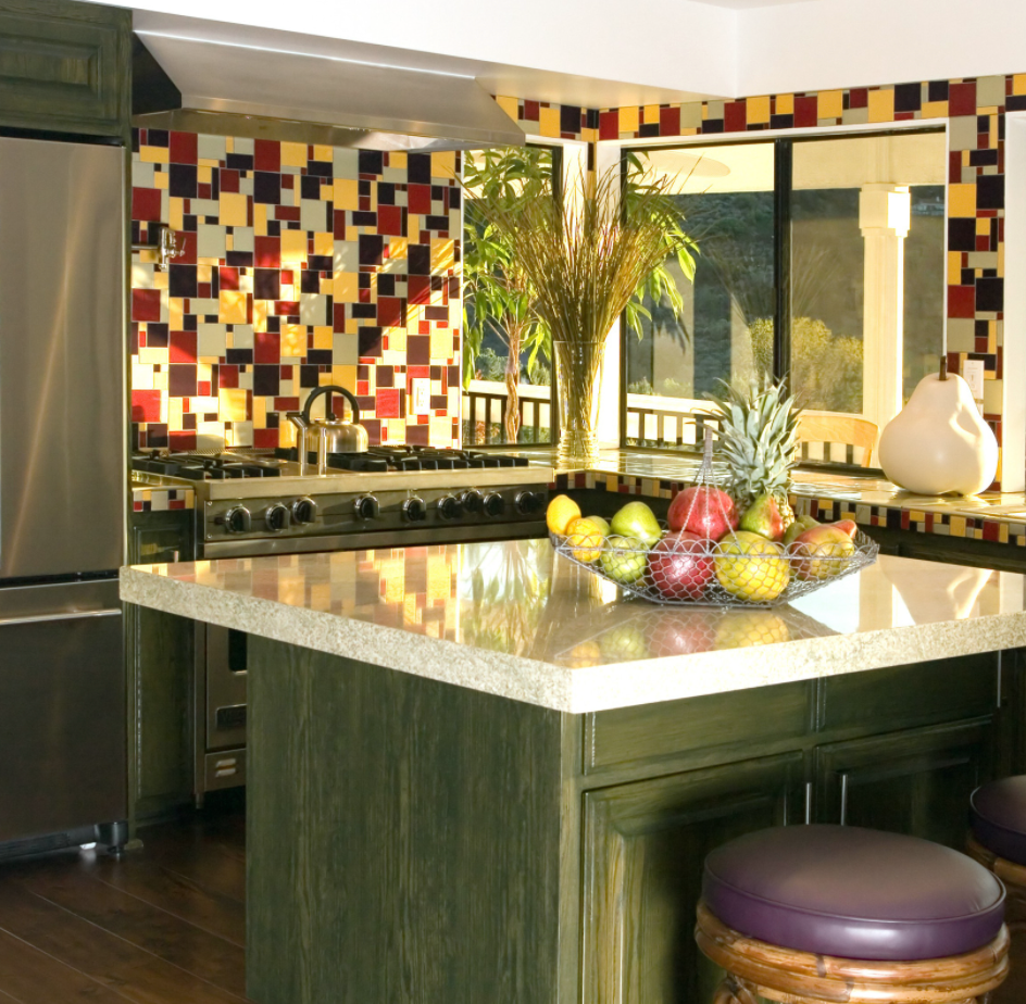 small and impactful kitchen island