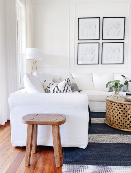 spring lving room decor