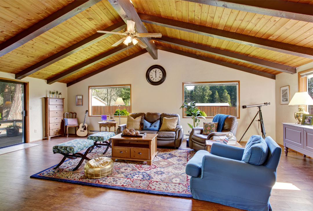 Timeless farmhouse living room design