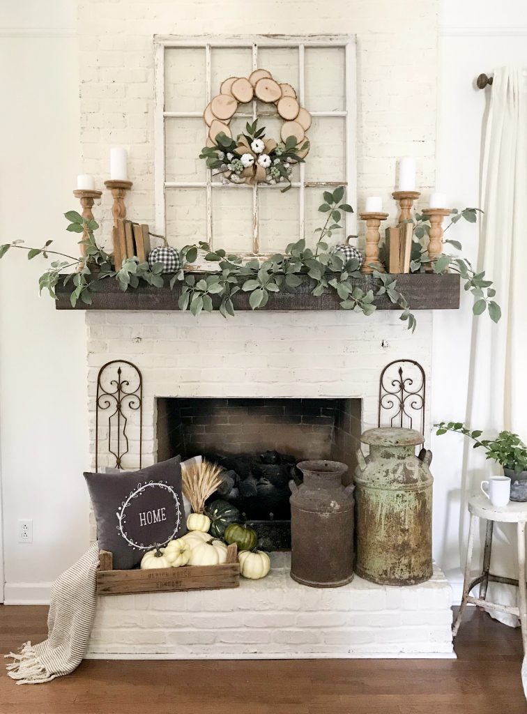 Modern Farmhouse Inspired Mantel Decor Ideas