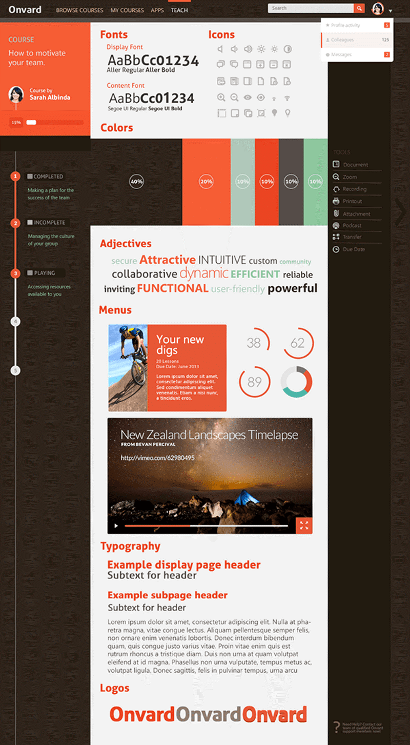 core elements to create mood boards