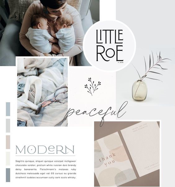 create mood boards with human element