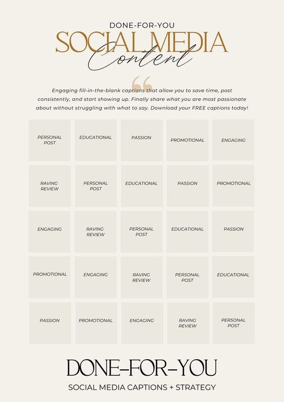 social media calendar