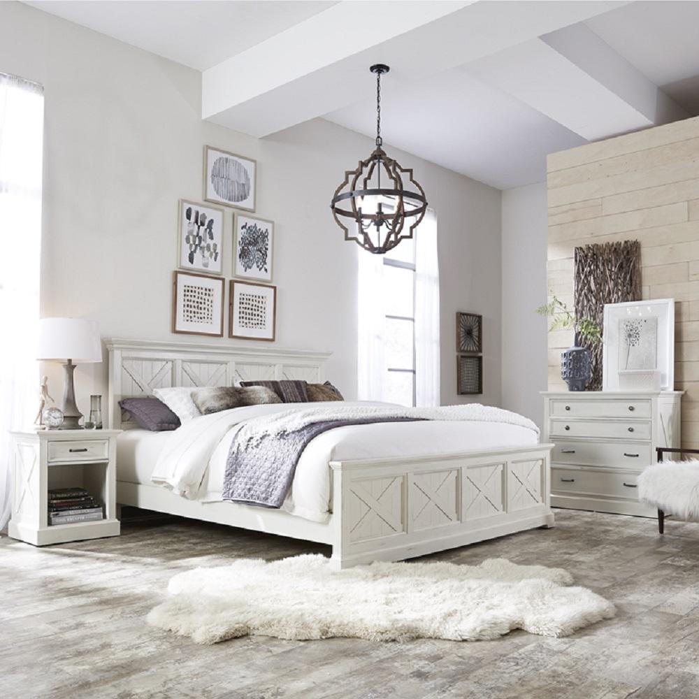 white rustic bedroom design