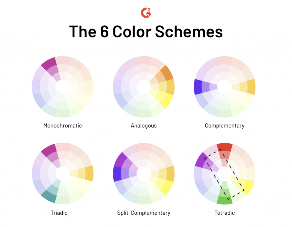 6 color schemes