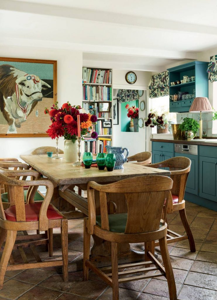 Cottagecore interior design - materials