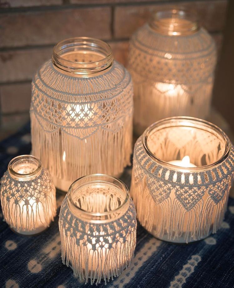 cottage design with candles