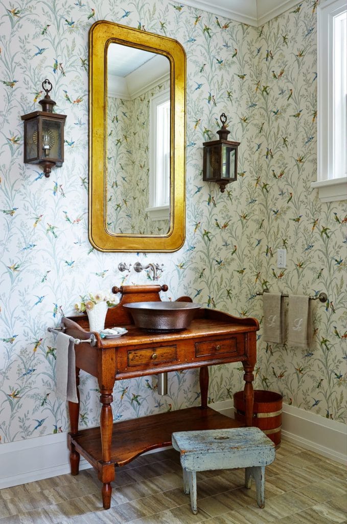 cottagecore interior design for bathroom