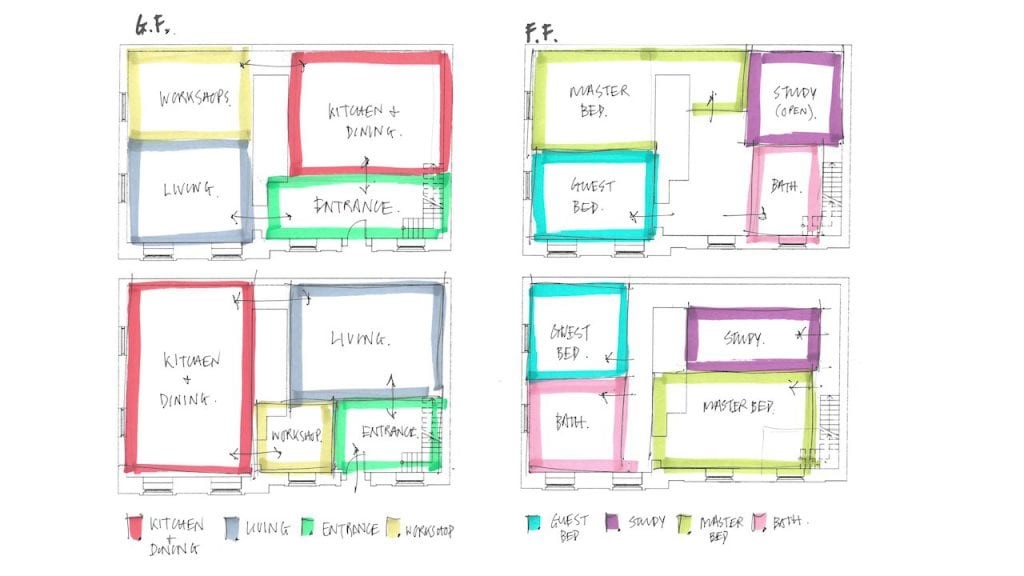design sketches for interior design presentation
