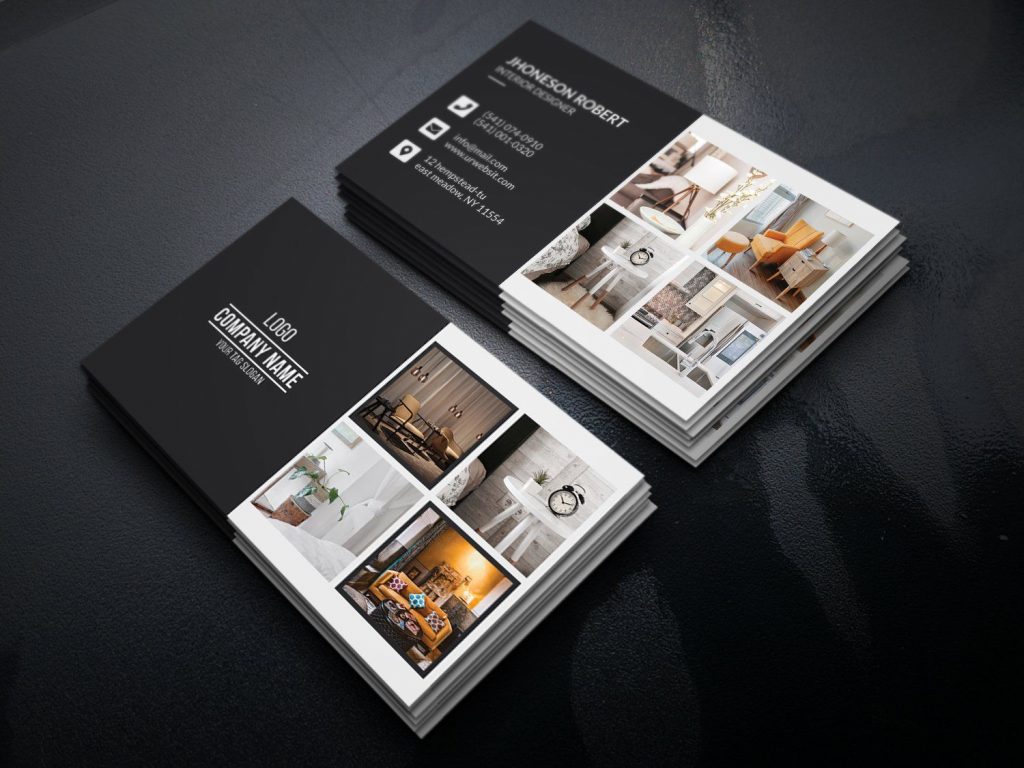 business card for interior designers