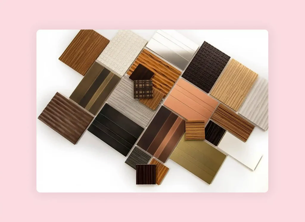 Compare multiple options before deciding which material is best for interior design