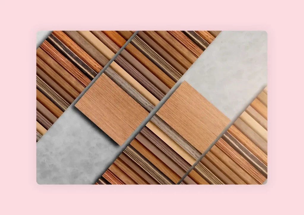 Pairing wood materials and paint colors is crucial for impressive interiors.