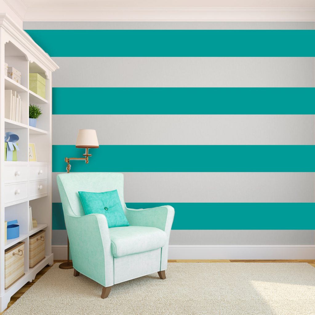 use paint to create lines in interior design