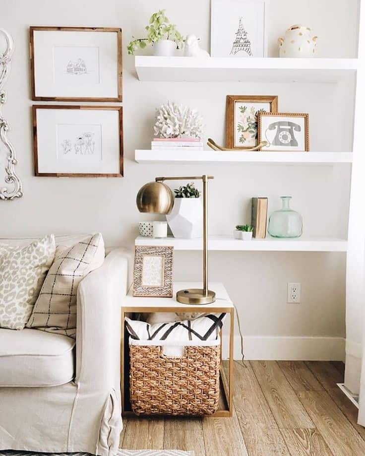 have open shelves