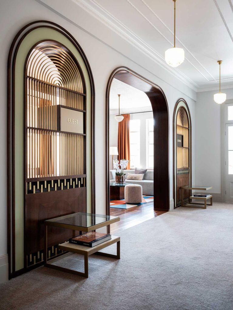 incorporate geometric shapes for art deco interior design
