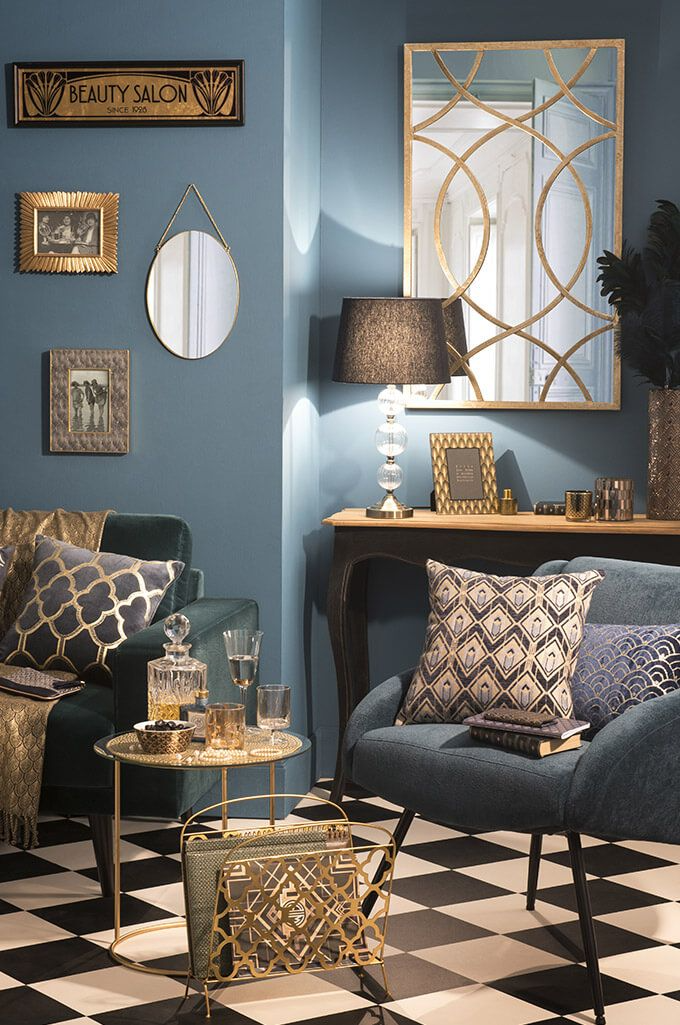 mix art deco pieces with other antiques