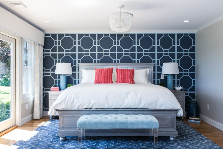 multiple patterns of numerous colours in interior design