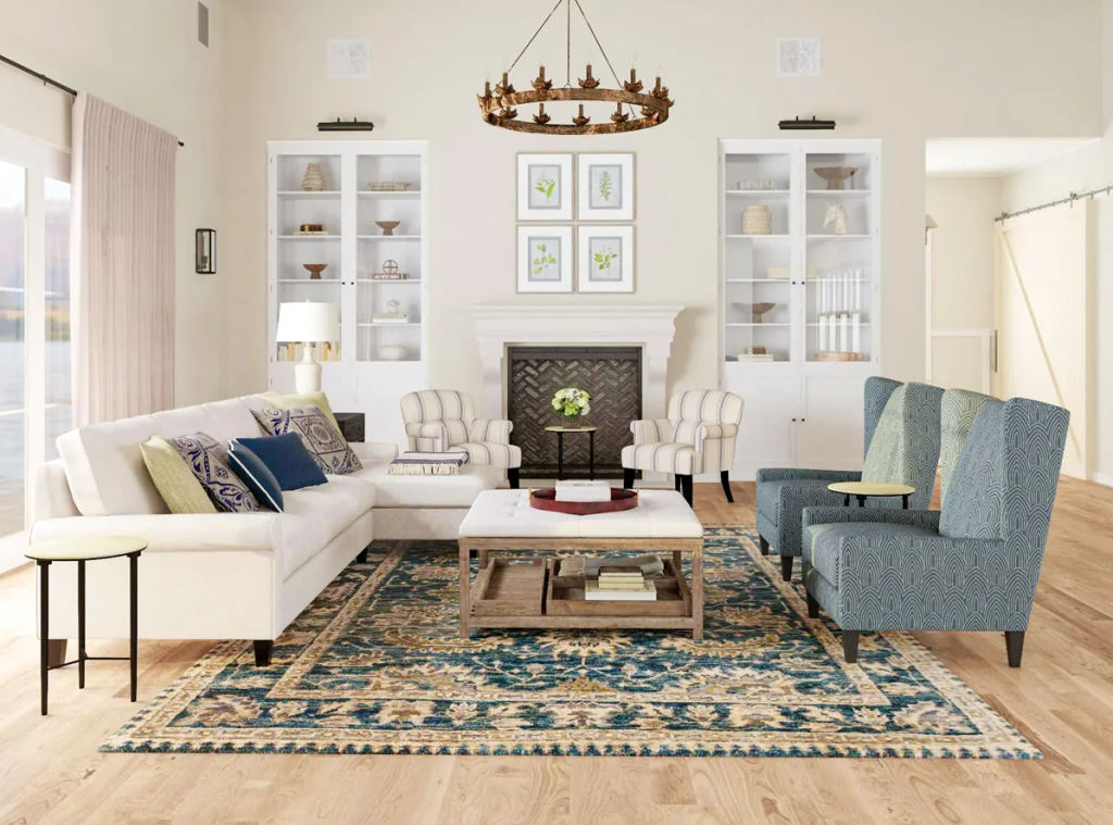 perfect balance of patterns in interior design