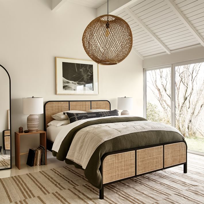 rattan headboard