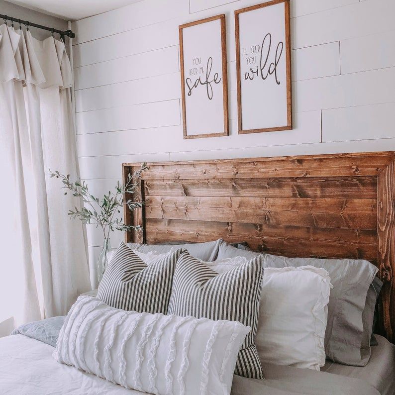 rustic headboard