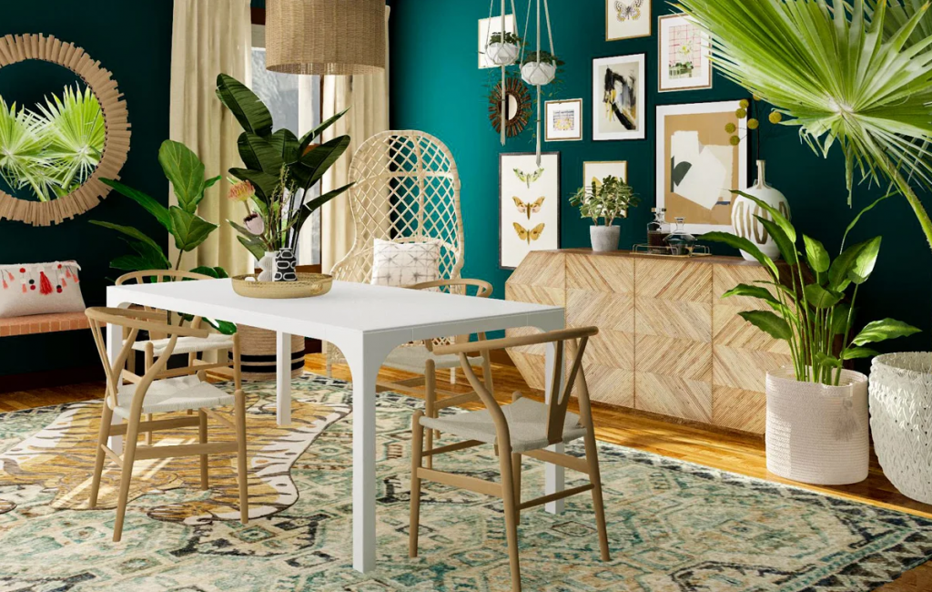 tropical boho style