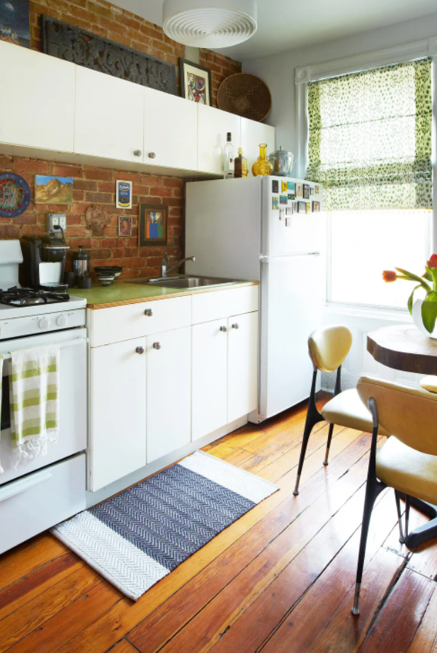 brick backsplash